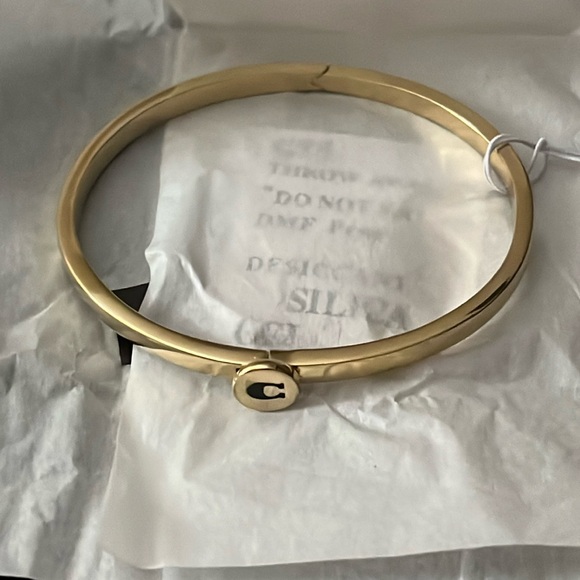 Coach Signature C Iconic Hinge Bangle - Picture 3 of 7